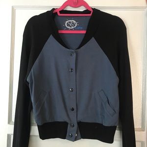 Planet blue/blue life cotton bomber